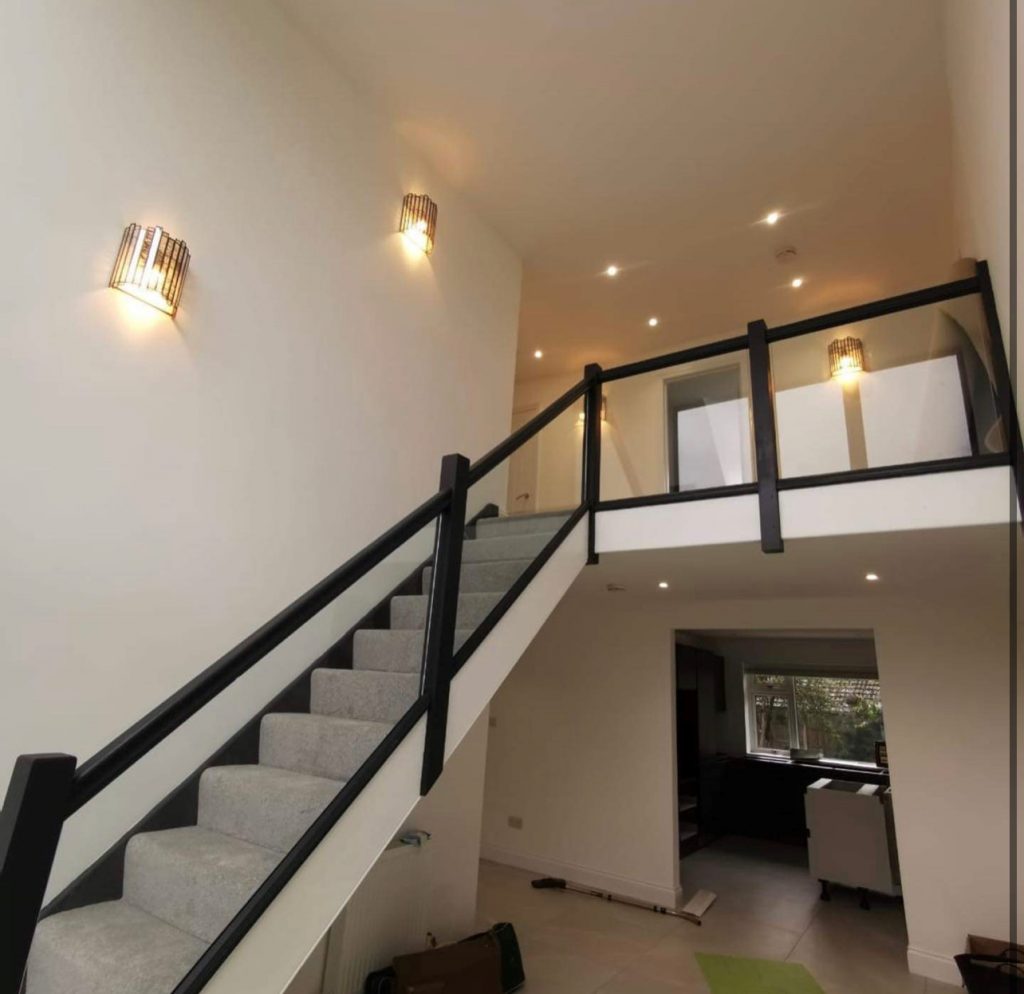bungalow conversion, new stairs